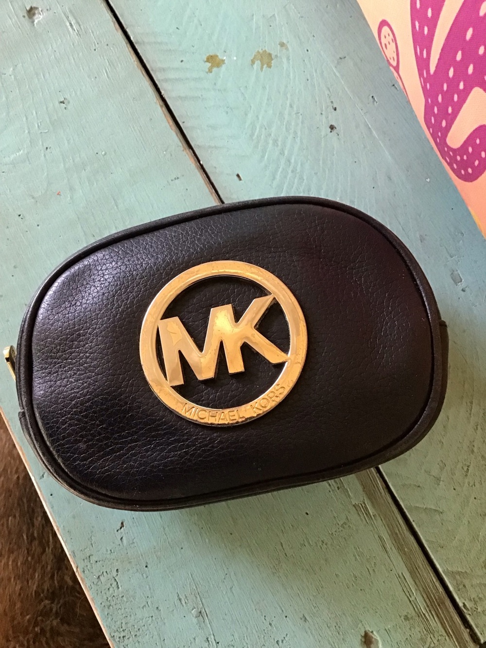 Michael Kors makeup bag.